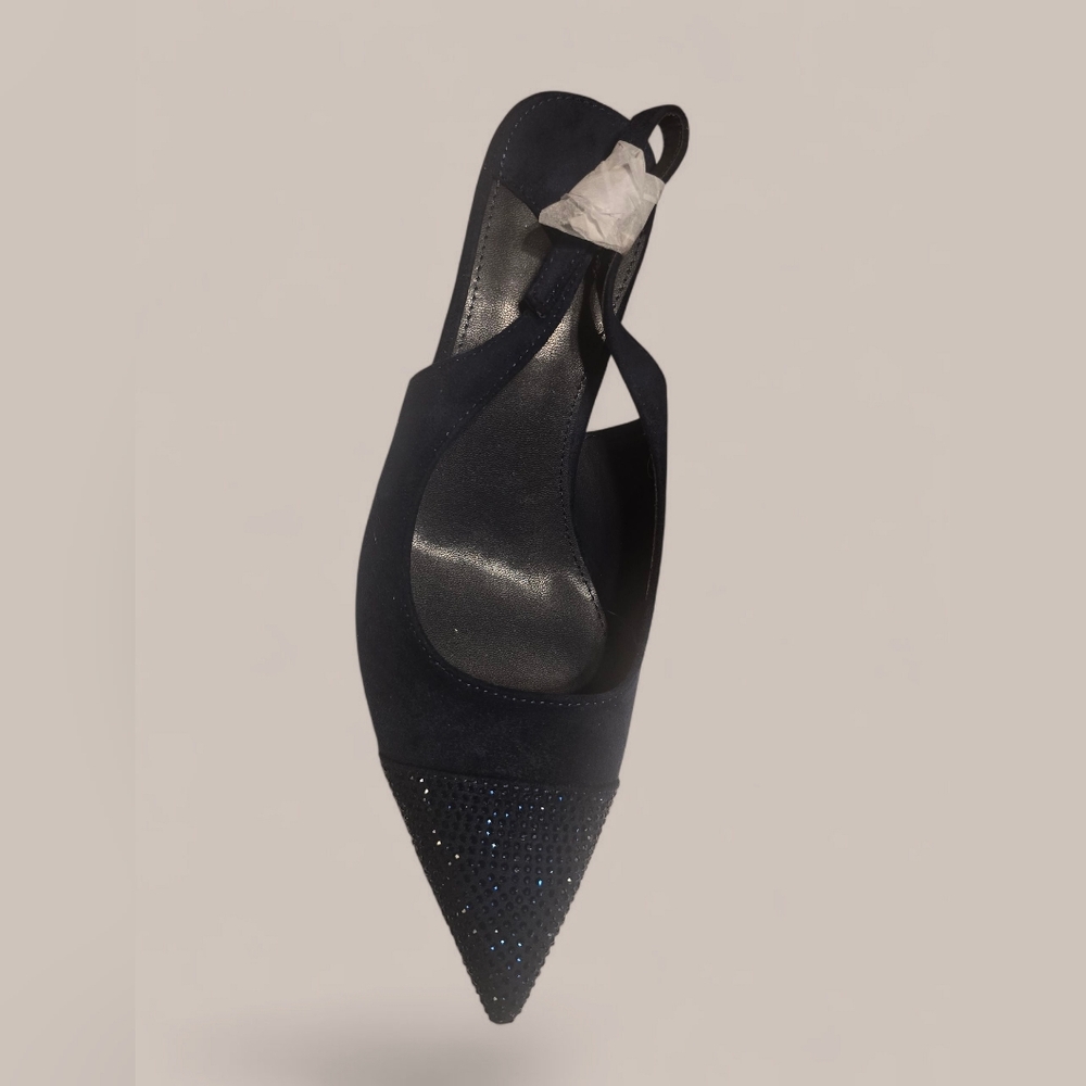 Elegant Navy Women's Heels - Picture 3 of 10